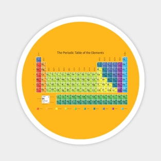 The power of Science the periodic table of the elements chemistry and beaker Magnet